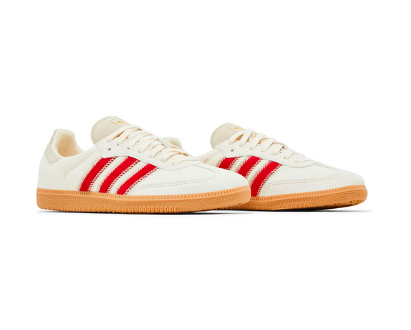 adidas Samba OG Pony Hair Wonder Beige Better Scarlet