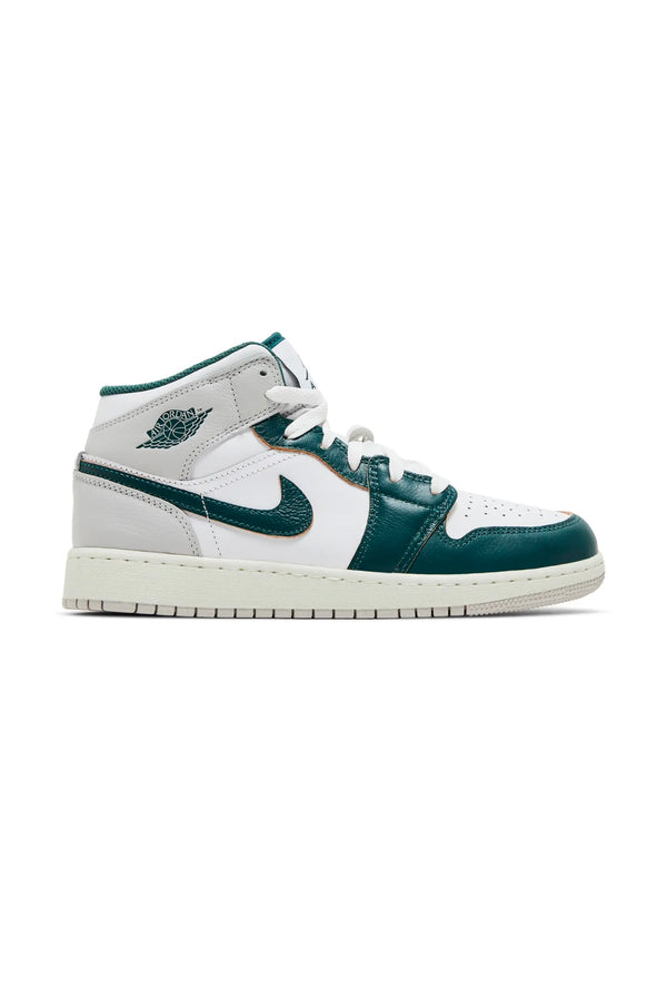Jordan 1 Mid Bone Dark Green