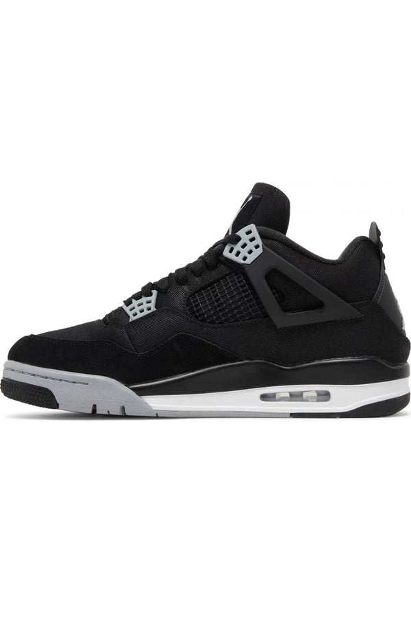 Jordan 4 Black Canvas