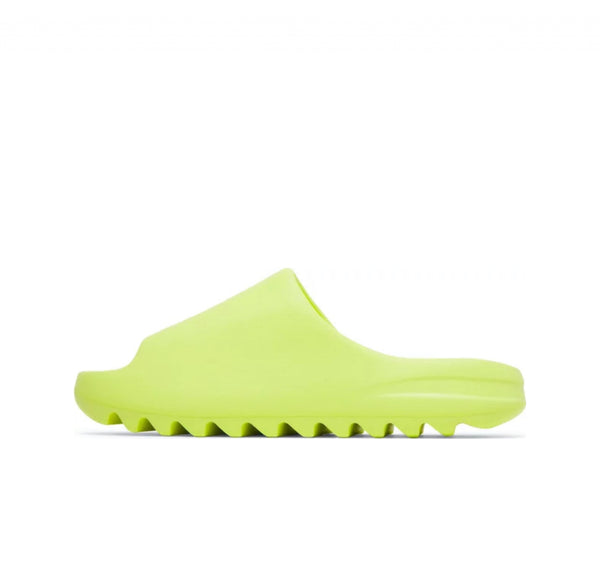 Adidas Yeezy slide green glow