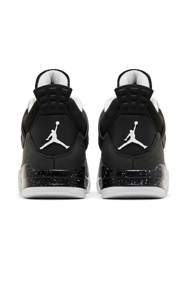 sneaker air Jordan 4 fear in colore grey e in leather white e antracite back