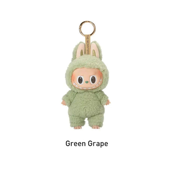 Labubu Green Grape personaggio peluche portachiavi The Monsters collezione Pop Mart