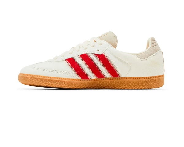 adidas Samba OG Pony Hair Wonder Beige Better Scarlet