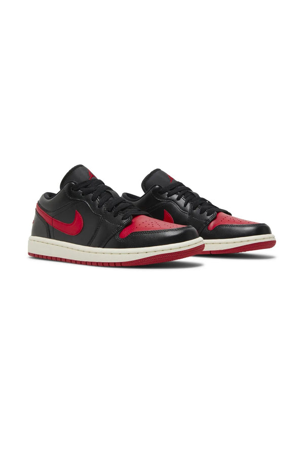 Jordan 1 low black red
