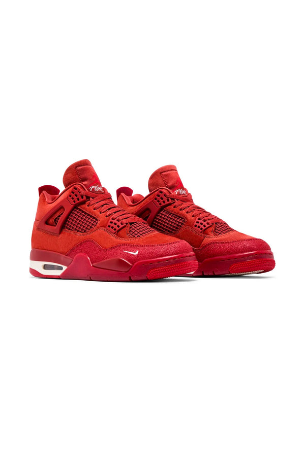 Sneakers Air-Jordan-4-Brick-By-Brick-Nigel-Sylvester rossa red