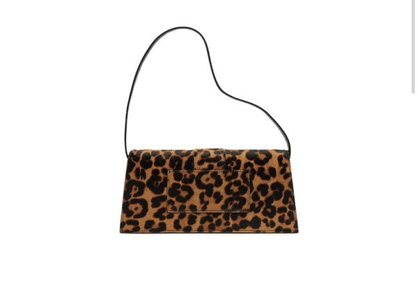 Borsa a Mano Jacquemus Le Long Bambino Leopard con Tracolla Regolabile