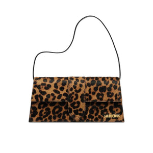 Borsa a Mano Jacquemus Le Long Bambino Leopard con Tracolla Regolabile
