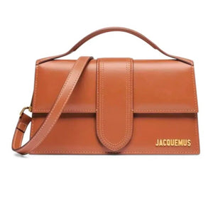 Borsa a Mano Jacquemus Le Grand Bambino Marrone Chocolate con Tracolla Regolabile