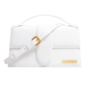 Borsa a Mano Jacquemus Le Grand Bambino Bianca con Tracolla Regolabile
