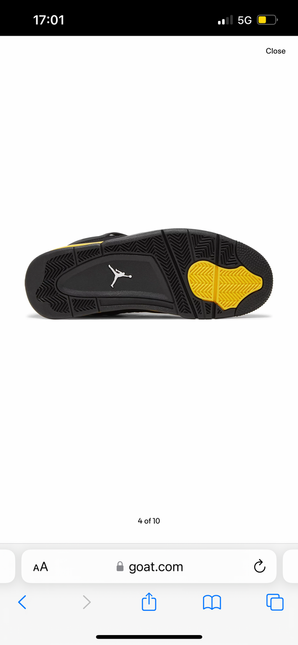 Jordan 4 yellow thunder usate