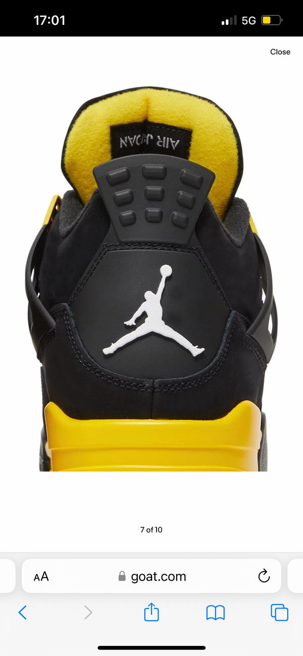 Jordan 4 yellow thunder usate