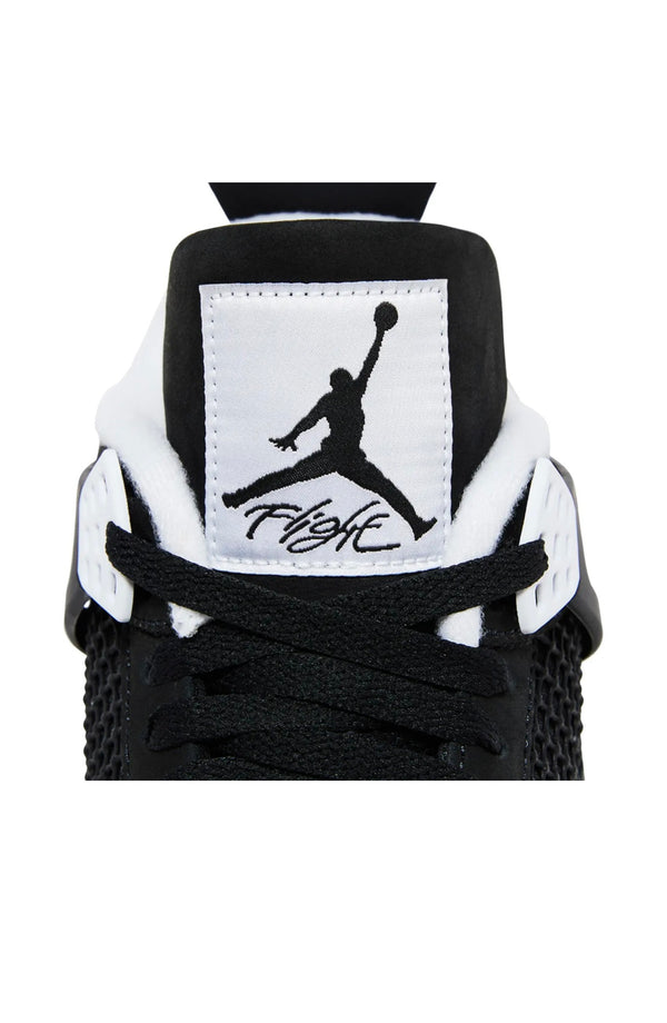 sneaker air Jordan 4 fear in colore grey e in leather white e antracite etichetta