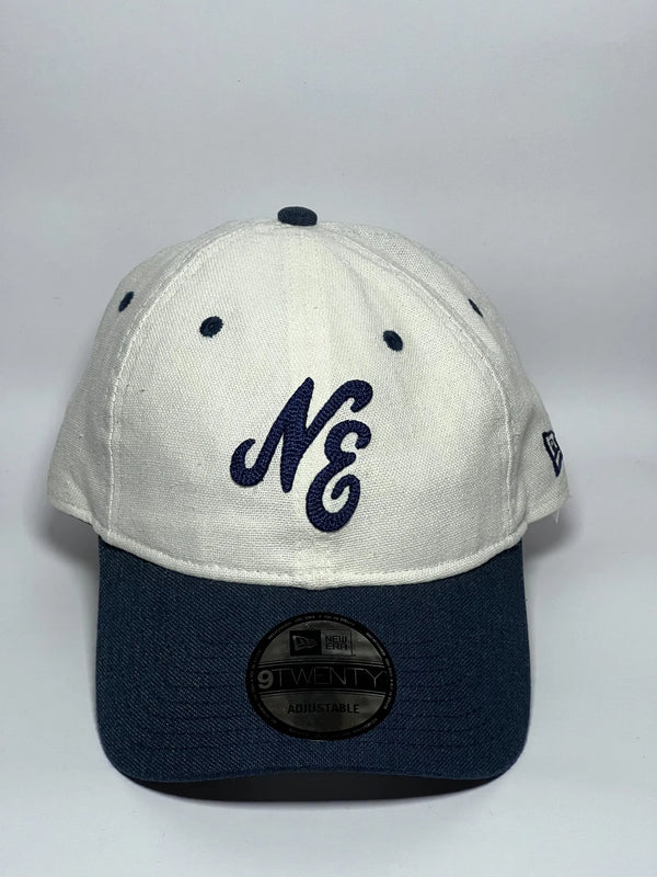 New Era Cap "Linen Script Blu"