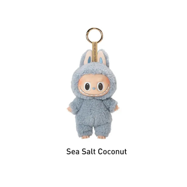 Labubu Sea Salt Coconut personaggio peluche portachiavi The Monsters collezione Pop Mart