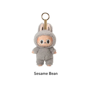 Labubu Sesame Bean personaggio peluche portachiavi The Monsters collezione Pop Mart