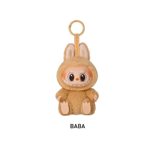 Labubu BABA personaggio peluche portachiavi The Monsters collezione Pop Mart
