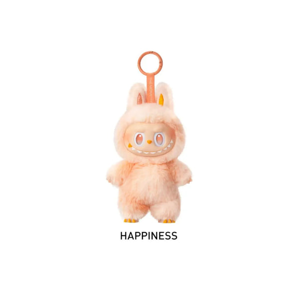 Labubu Happiness personaggio peluche portachiavi The Monsters collezione Pop Mart